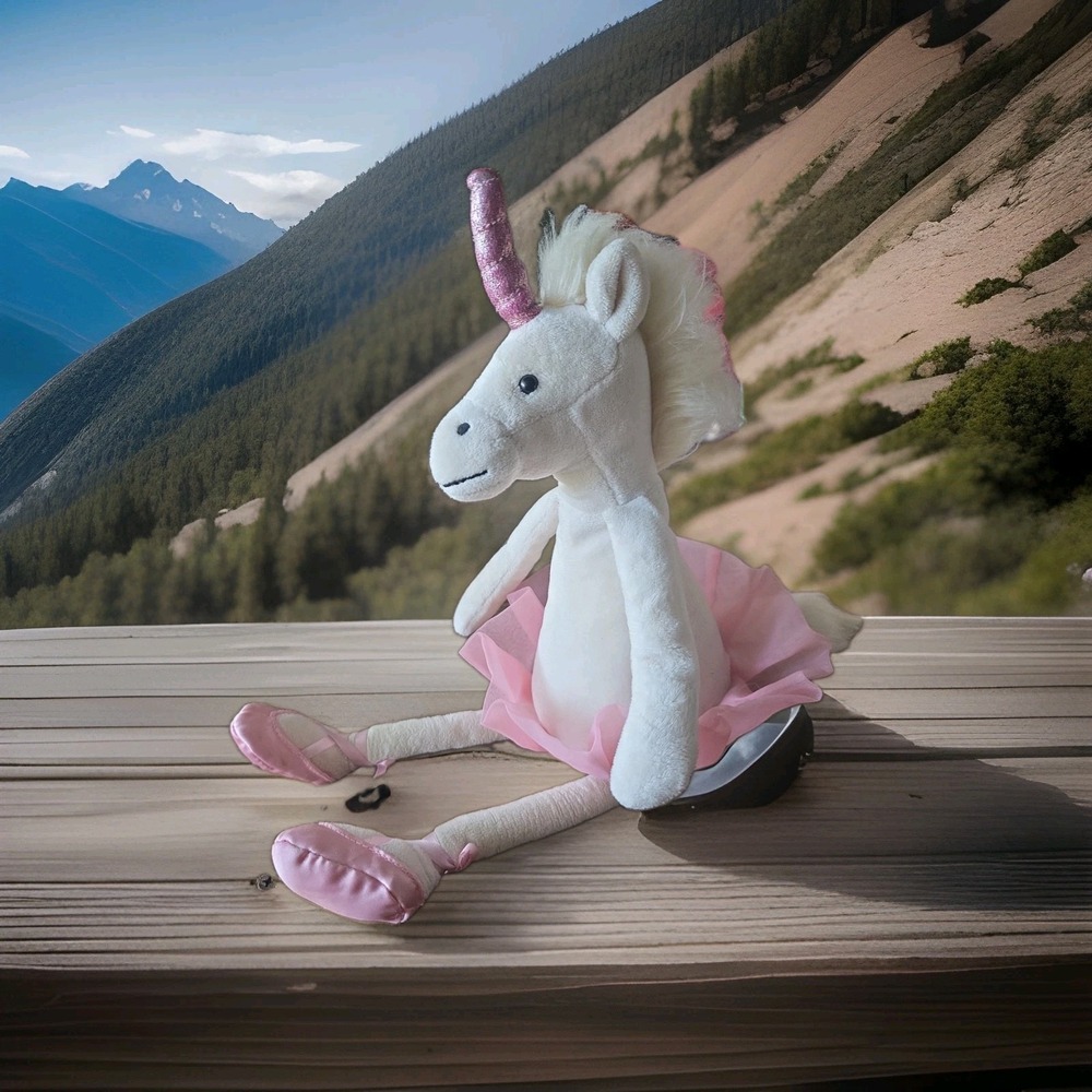 Jellycat DANCING DARCEY Ballet Unicorn Plush Tutu Ballet Shoes Retired